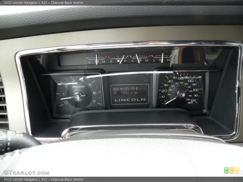 Charcoal Black Interior Gauges for the 2012 Lincoln Navigator L 4x2 #67133702