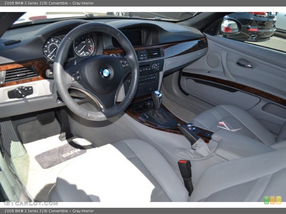 Gray Interior Prime Interior for the 2008 BMW 3 Series 328i Convertible #67135397