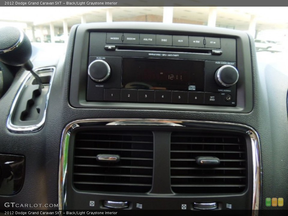 Black/Light Graystone Interior Audio System for the 2012 Dodge Grand Caravan SXT #67138503
