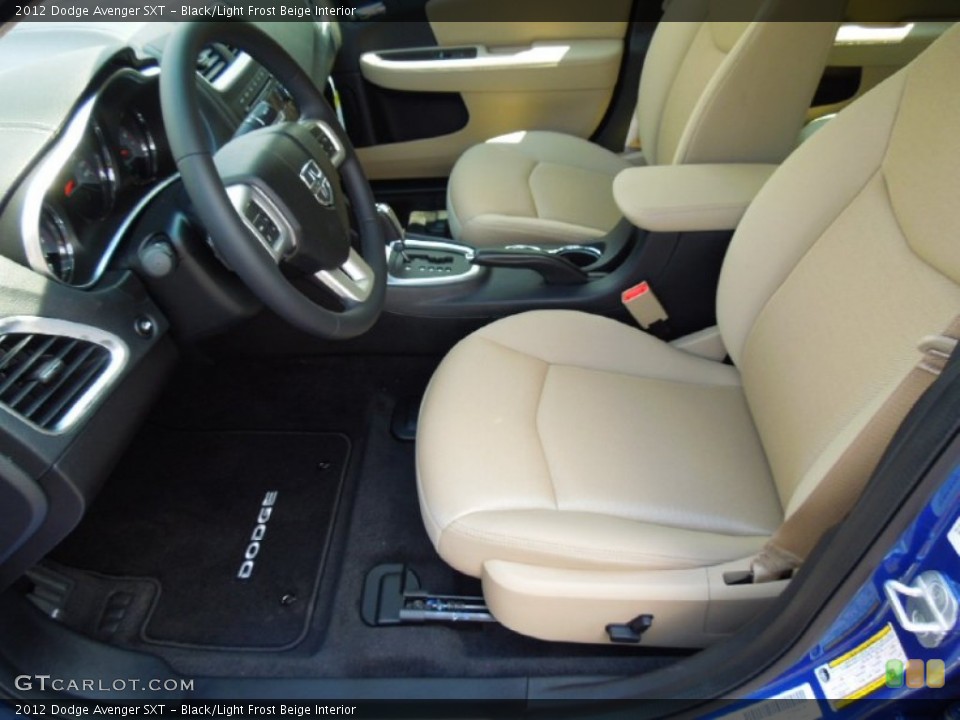 Black/Light Frost Beige Interior Photo for the 2012 Dodge Avenger SXT #67140746