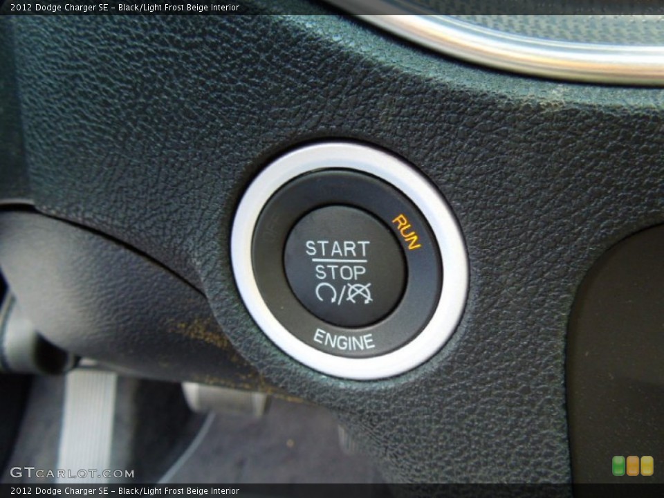 Black/Light Frost Beige Interior Controls for the 2012 Dodge Charger SE #67140939