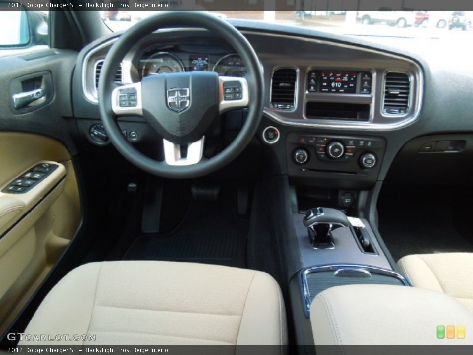 Black/Light Frost Beige Interior Dashboard for the 2012 Dodge Charger SE #67140972