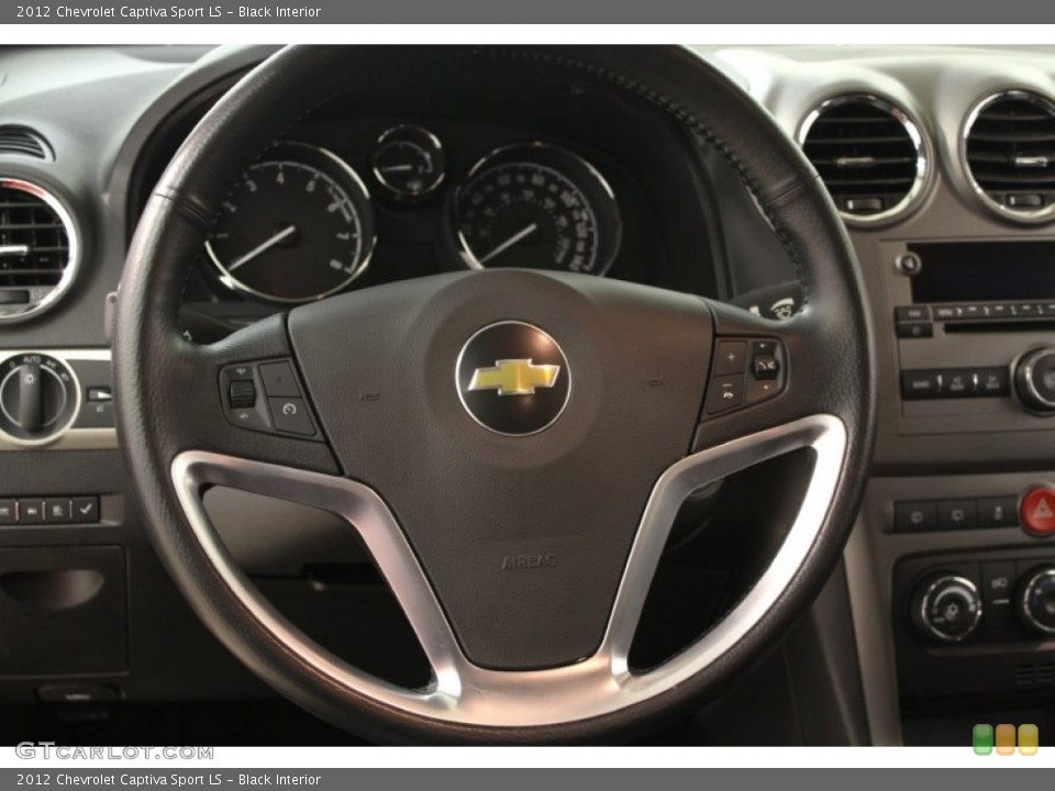 Black Interior Steering Wheel for the 2012 Chevrolet Captiva Sport LS #67141491