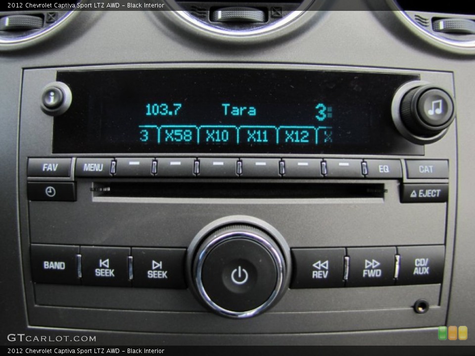 Black Interior Audio System for the 2012 Chevrolet Captiva Sport LTZ AWD #67144185