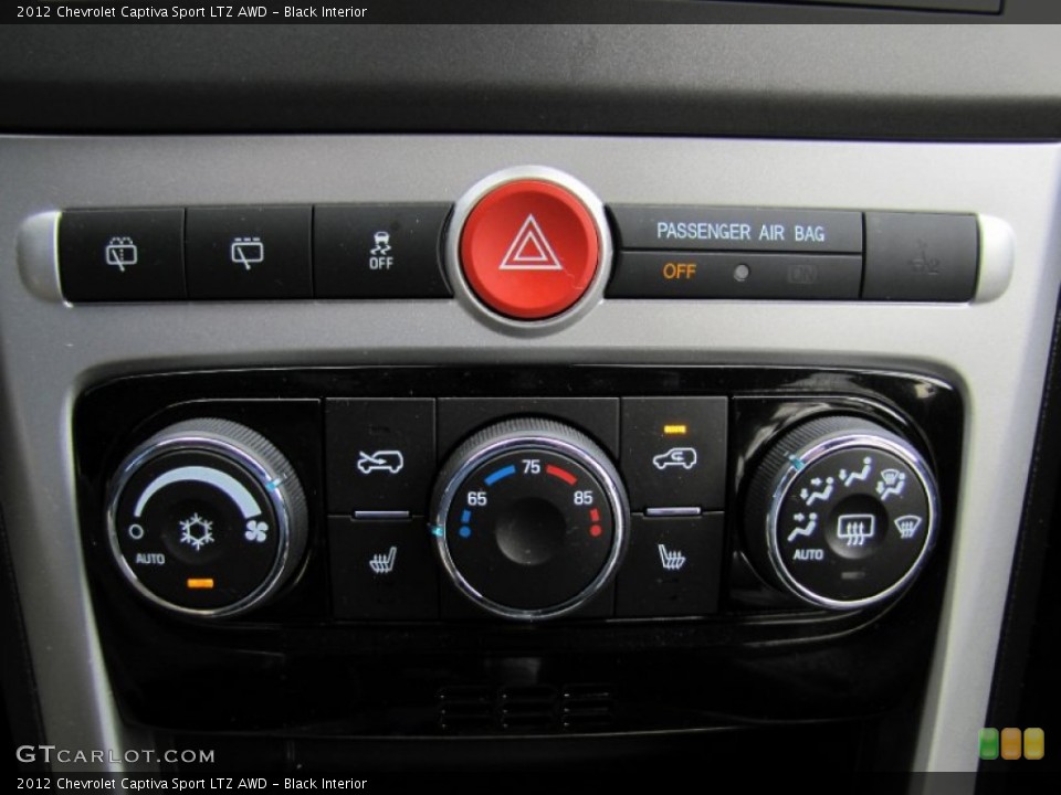 Black Interior Controls for the 2012 Chevrolet Captiva Sport LTZ AWD #67144191