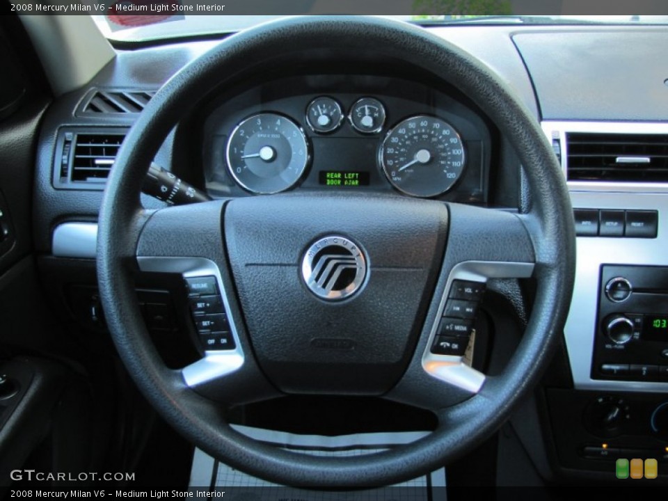 Medium Light Stone Interior Steering Wheel for the 2008 Mercury Milan V6 #67145883