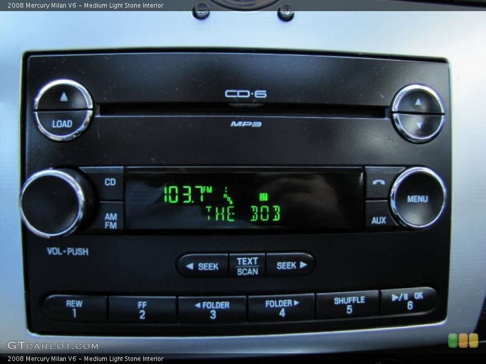 Medium Light Stone Interior Audio System for the 2008 Mercury Milan V6 #67145913