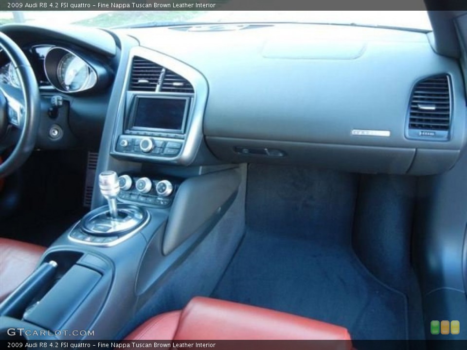 Fine Nappa Tuscan Brown Leather Interior Dashboard for the 2009 Audi R8 4.2 FSI quattro #67149548