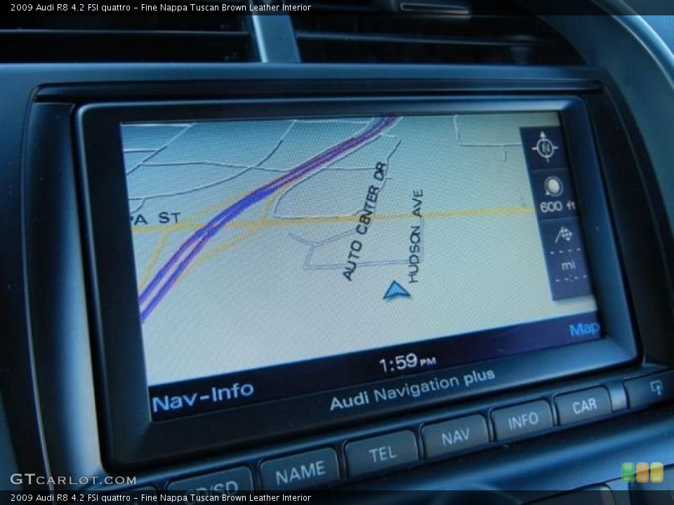 Fine Nappa Tuscan Brown Leather Interior Navigation for the 2009 Audi R8 4.2 FSI quattro #67149587