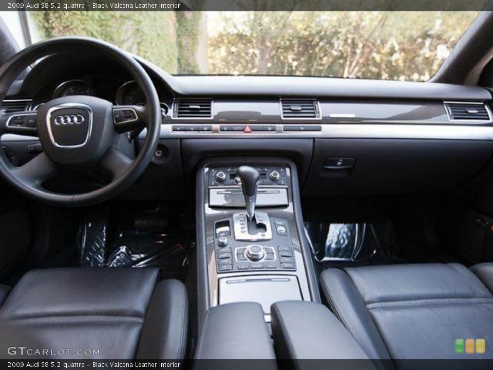 Black Valcona Leather Interior Dashboard for the 2009 Audi S8 5.2 quattro #67149719