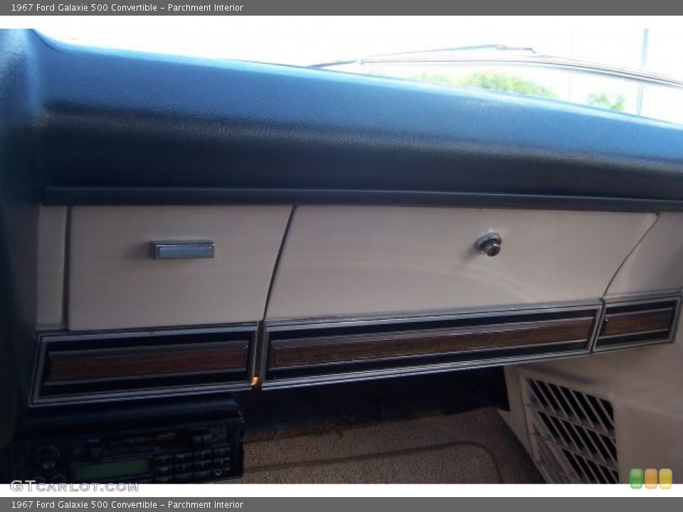 Parchment Interior Dashboard for the 1967 Ford Galaxie 500 Convertible #67150118