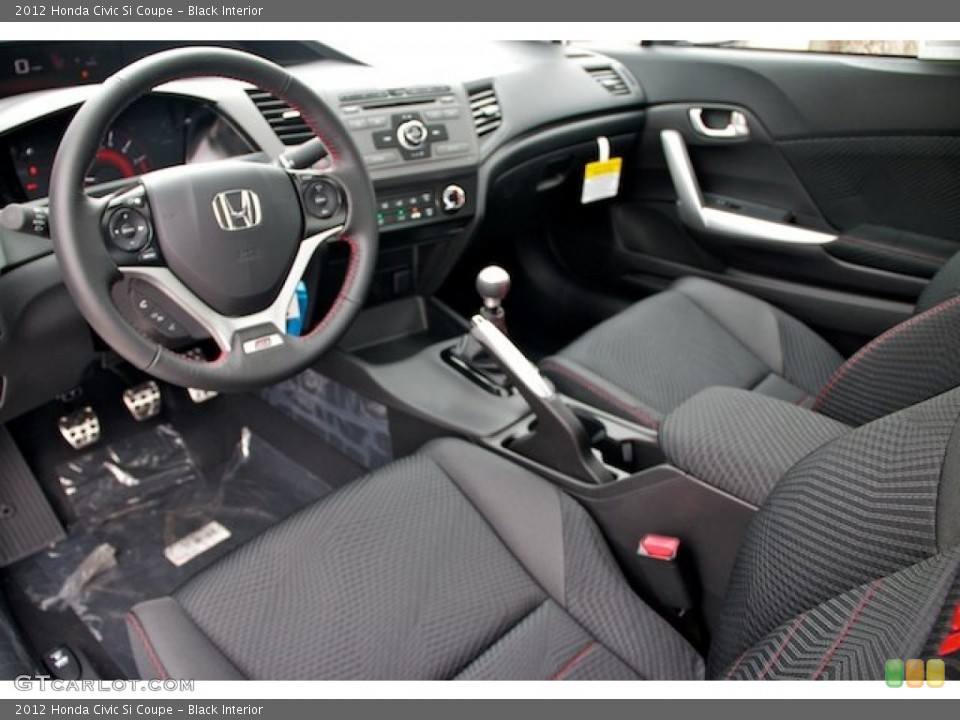 Black Interior Prime Interior for the 2012 Honda Civic Si Coupe #67150283