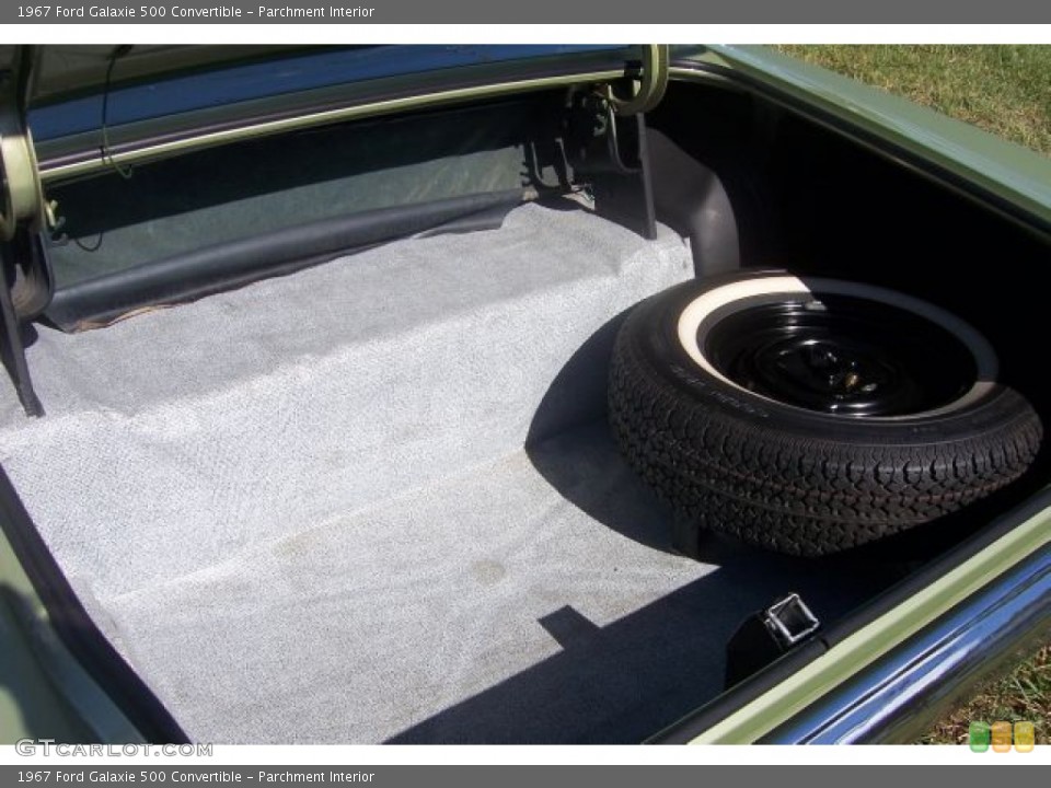 Parchment Interior Trunk for the 1967 Ford Galaxie 500 Convertible #67150305