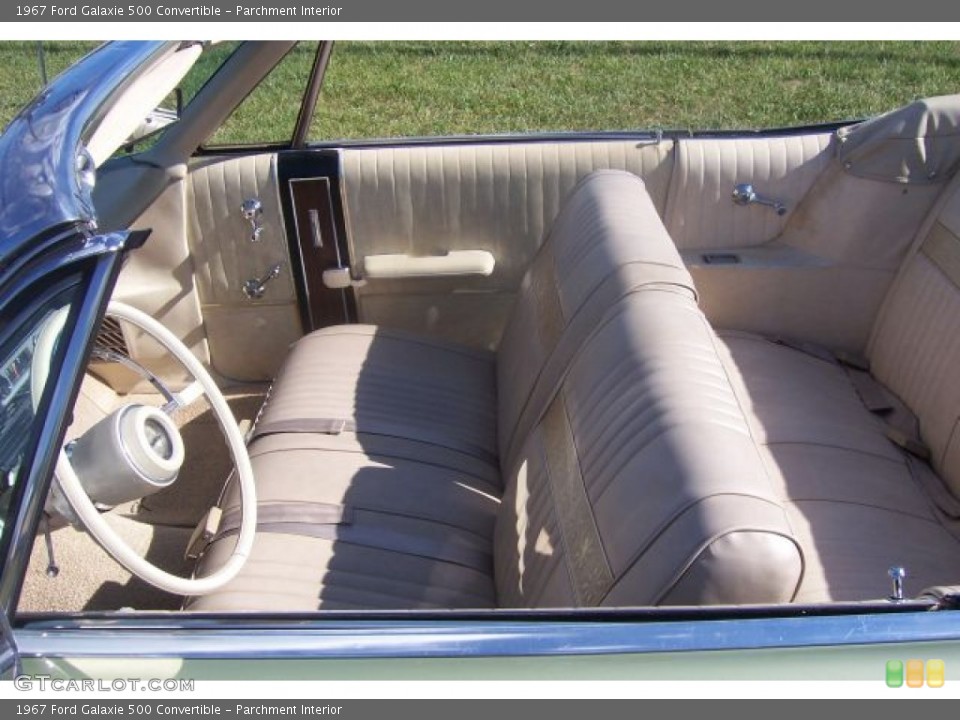 Parchment Interior Photo for the 1967 Ford Galaxie 500 Convertible #67150499