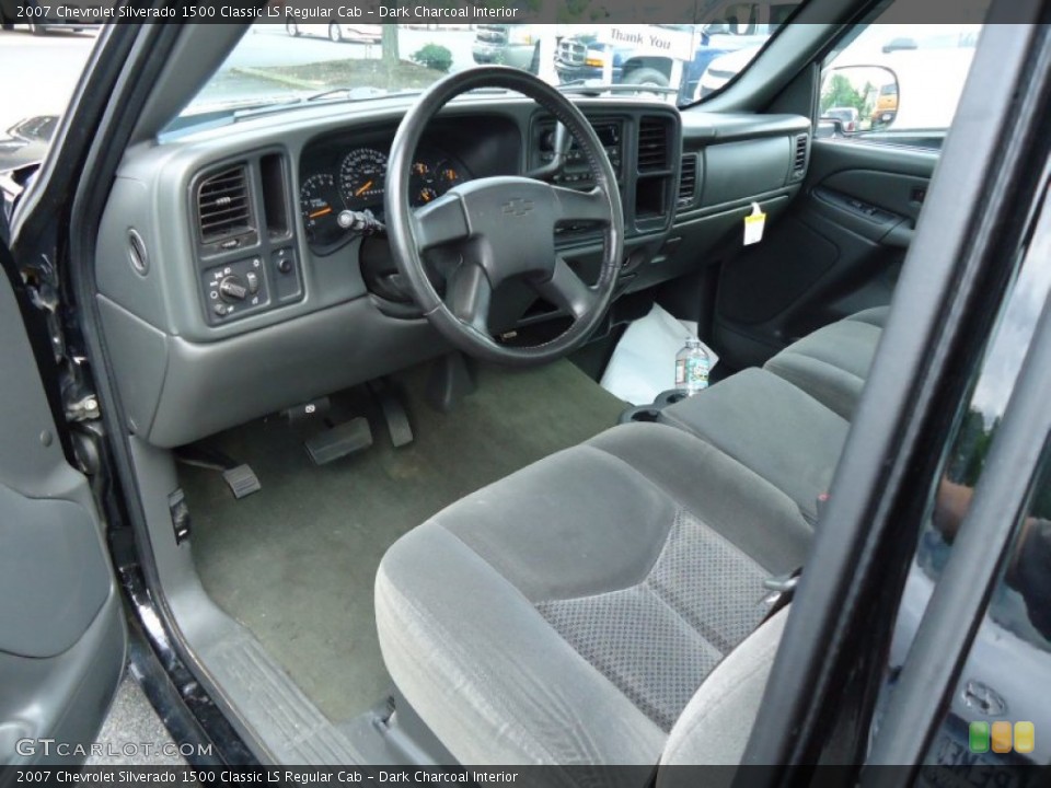 Dark Charcoal Interior Prime Interior for the 2007 Chevrolet Silverado 1500 Classic LS Regular Cab #67152740
