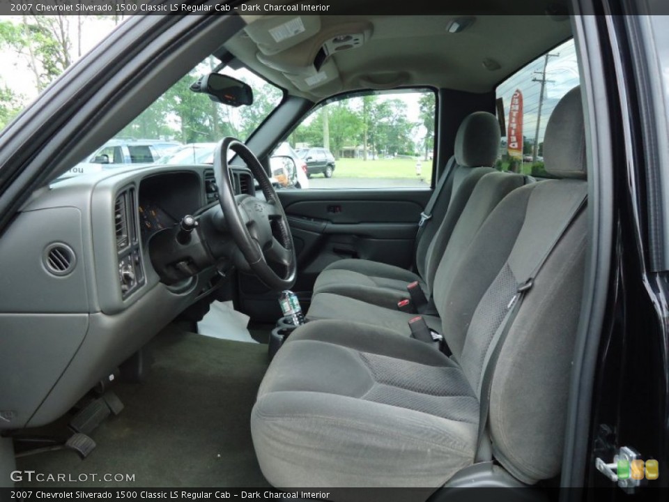 Dark Charcoal Interior Front Seat for the 2007 Chevrolet Silverado 1500 Classic LS Regular Cab #67152750