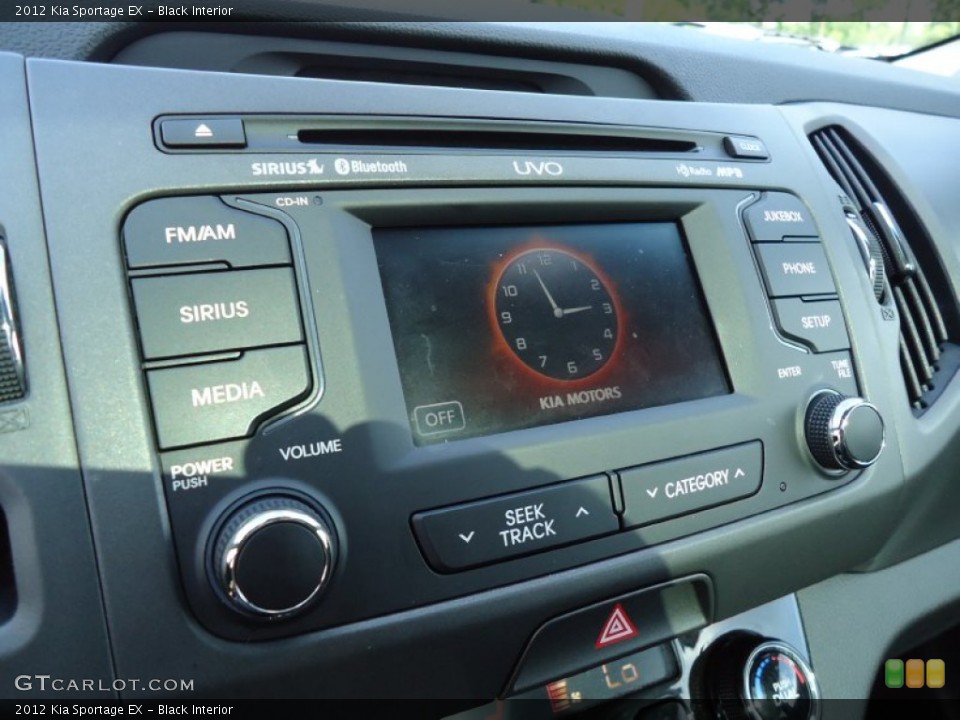 Black Interior Controls for the 2012 Kia Sportage EX #67154522