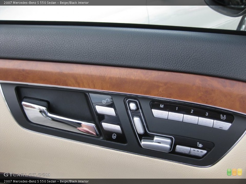 Beige/Black Interior Controls for the 2007 Mercedes-Benz S 550 Sedan #67156244