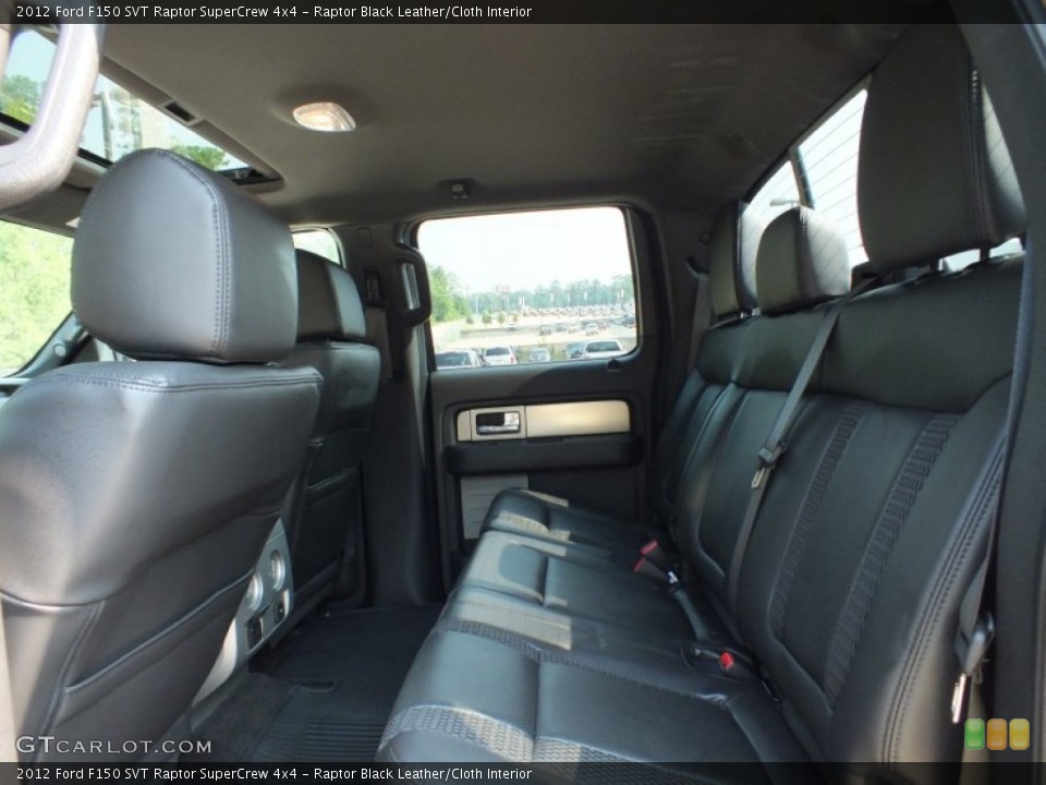 Raptor Black Leather/Cloth Interior Rear Seat for the 2012 Ford F150 SVT Raptor SuperCrew 4x4 #67156814