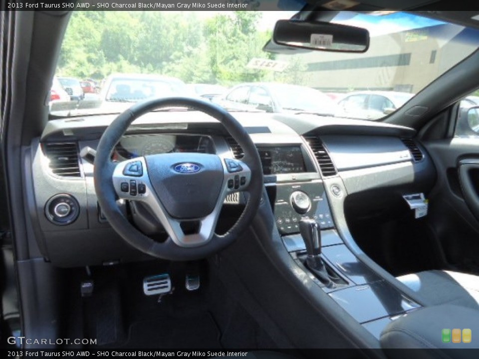 SHO Charcoal Black/Mayan Gray Miko Suede Interior Dashboard for the 2013 Ford Taurus SHO AWD #67156842
