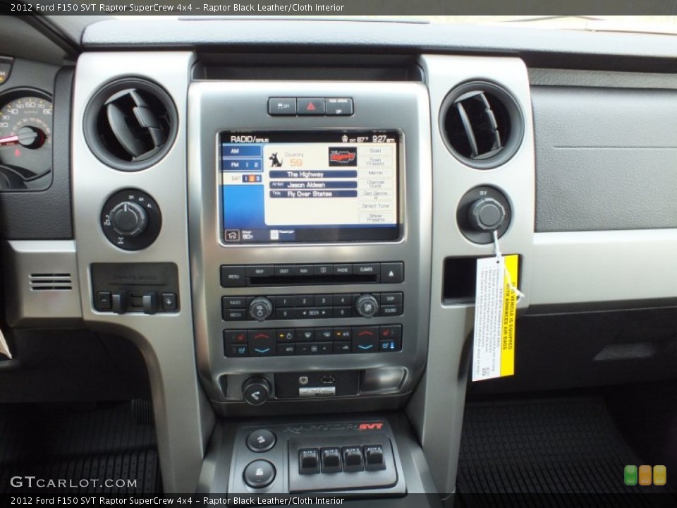 Raptor Black Leather/Cloth Interior Controls for the 2012 Ford F150 SVT Raptor SuperCrew 4x4 #67156955