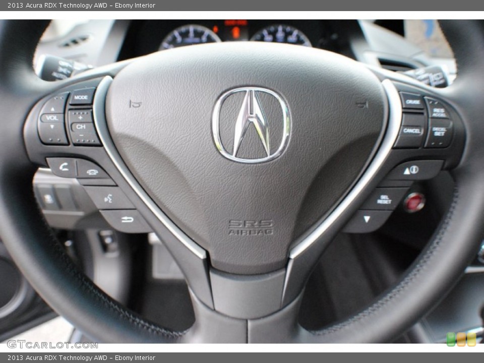 Ebony Interior Steering Wheel for the 2013 Acura RDX Technology AWD #67157183