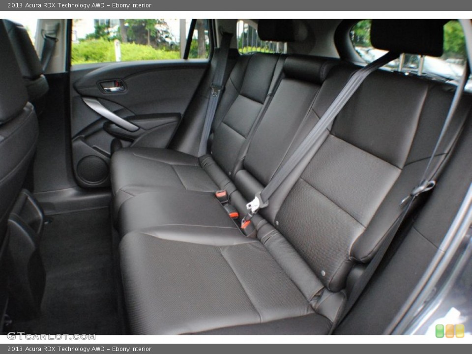 Ebony Interior Rear Seat for the 2013 Acura RDX Technology AWD #67157204