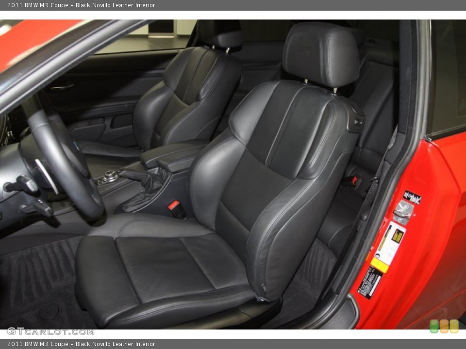 Black Novillo Leather Interior Front Seat for the 2011 BMW M3 Coupe #67157321