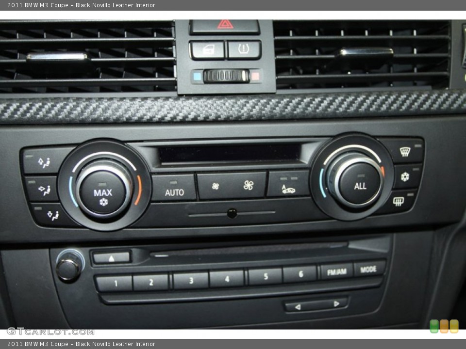 Black Novillo Leather Interior Controls for the 2011 BMW M3 Coupe #67157387