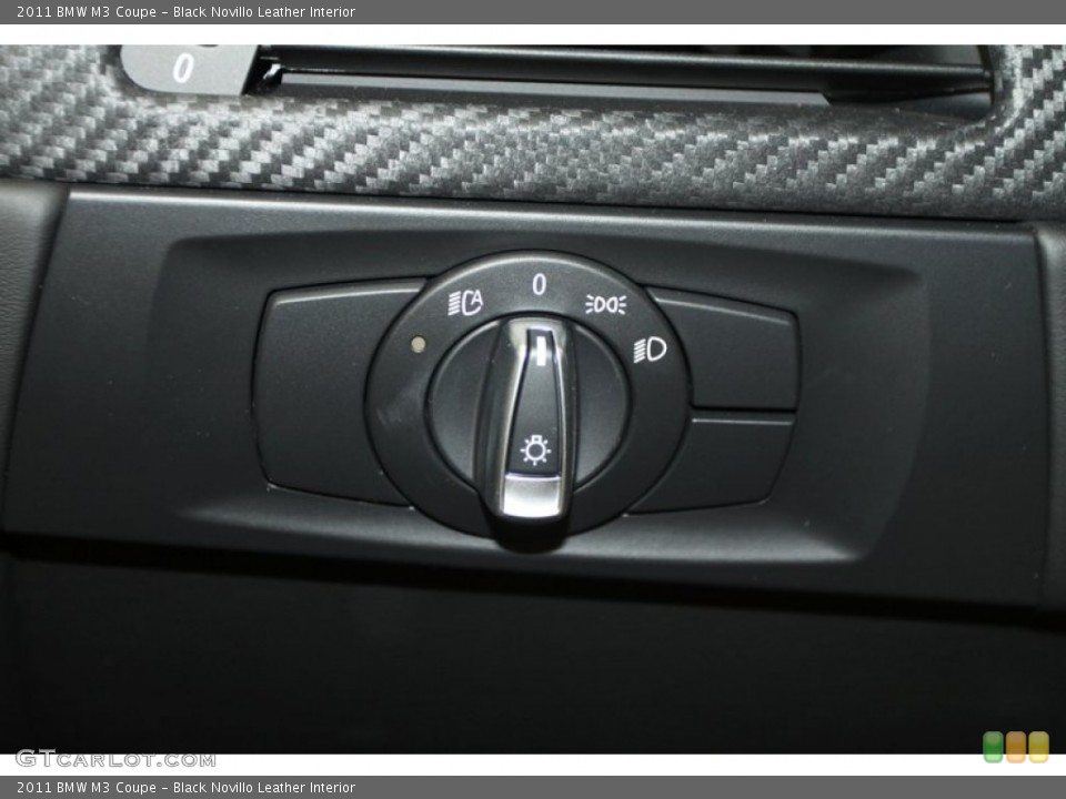 Black Novillo Leather Interior Controls for the 2011 BMW M3 Coupe #67157506
