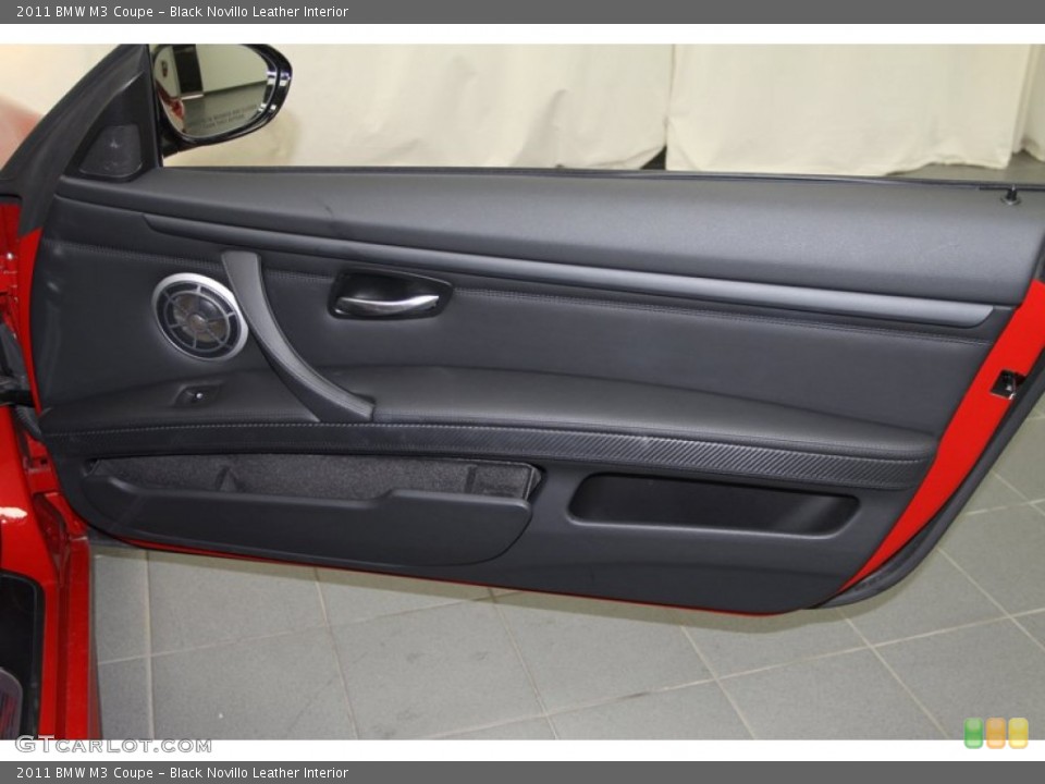 Black Novillo Leather Interior Door Panel for the 2011 BMW M3 Coupe #67157525