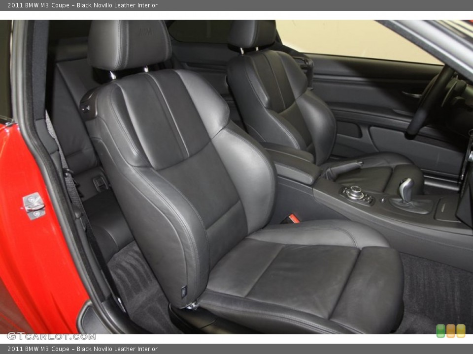 Black Novillo Leather Interior Front Seat for the 2011 BMW M3 Coupe #67157552