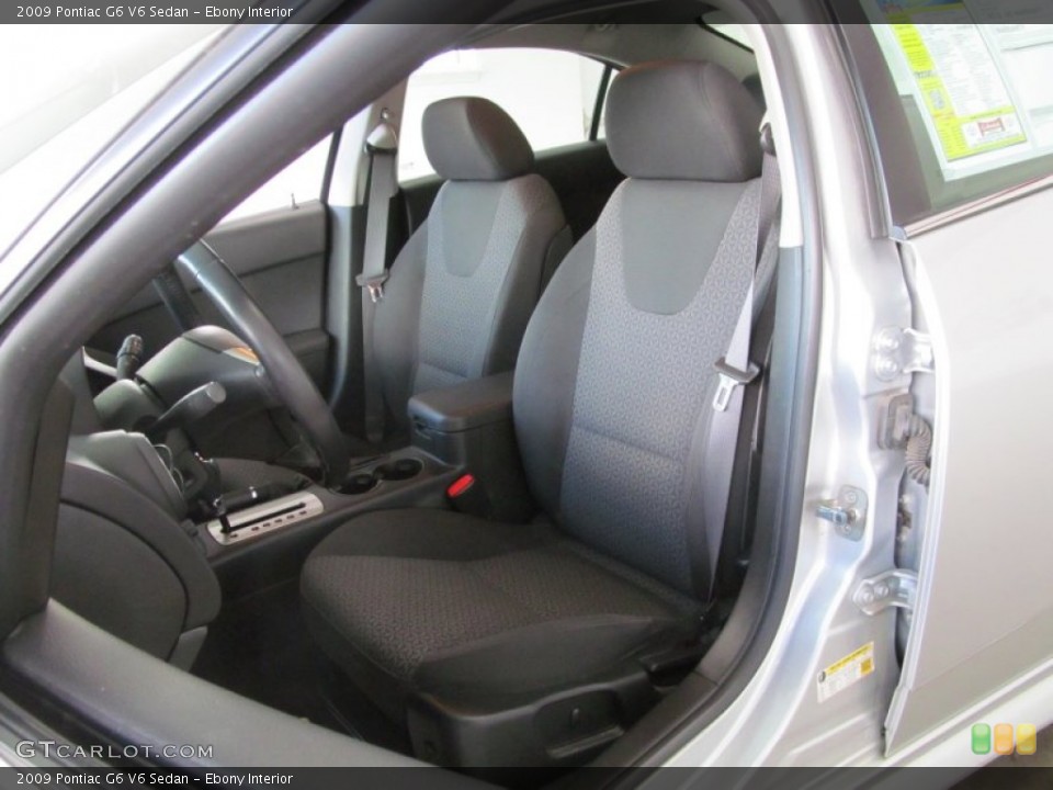 Ebony Interior Photo for the 2009 Pontiac G6 V6 Sedan #67159193
