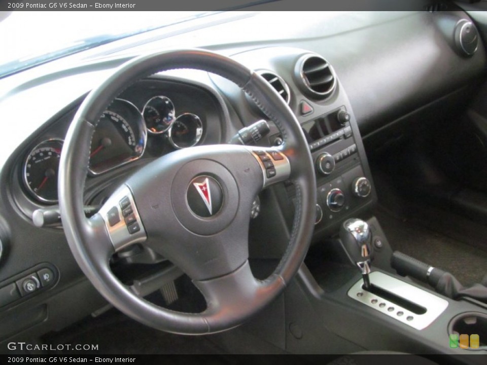Ebony Interior Dashboard for the 2009 Pontiac G6 V6 Sedan #67159223