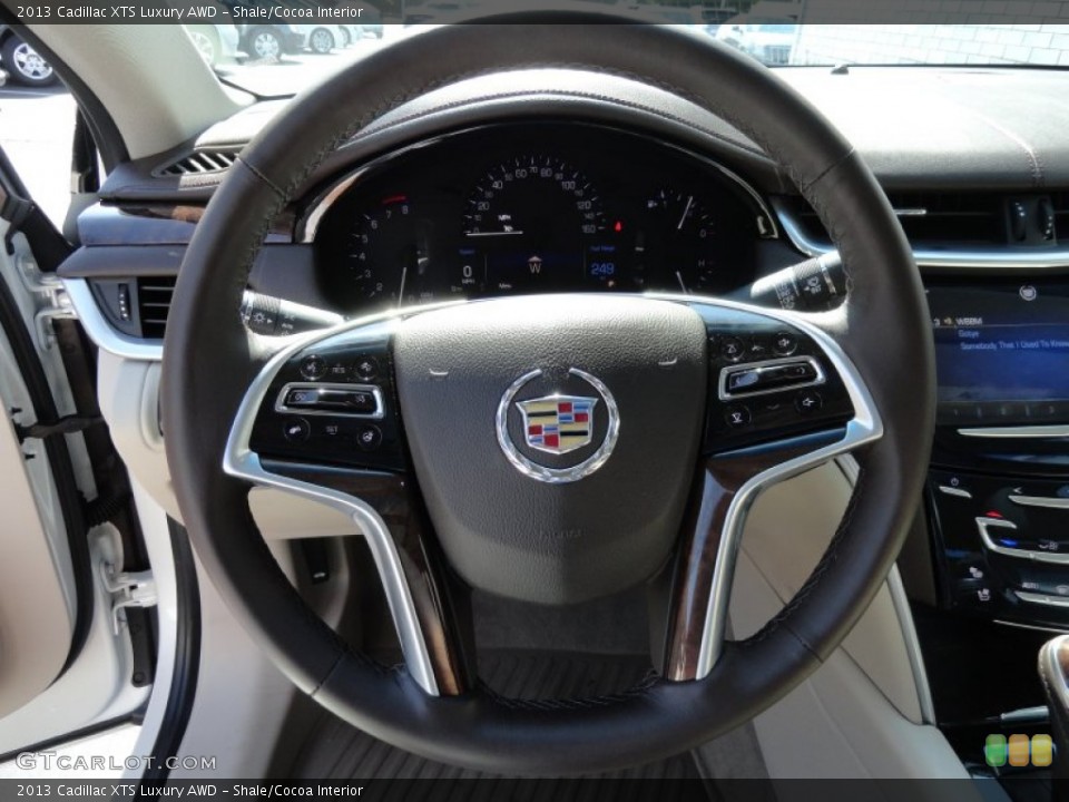 Shale/Cocoa Interior Steering Wheel for the 2013 Cadillac XTS Luxury AWD #67160525