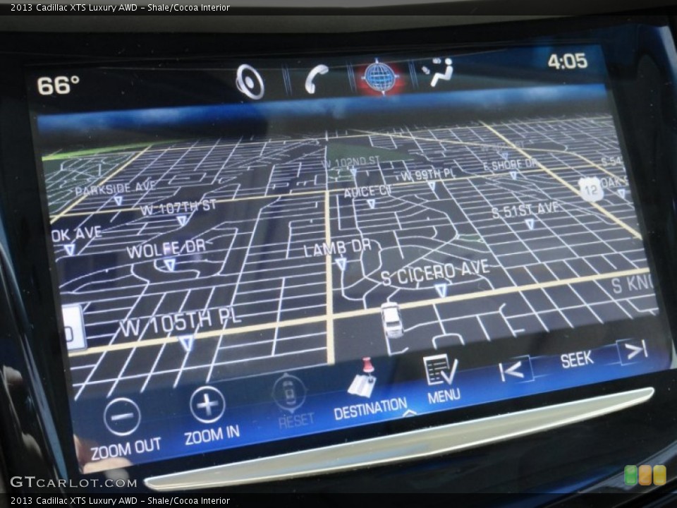 Shale/Cocoa Interior Navigation for the 2013 Cadillac XTS Luxury AWD #67160561