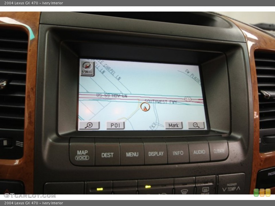 Ivory Interior Navigation for the 2004 Lexus GX 470 #67162538