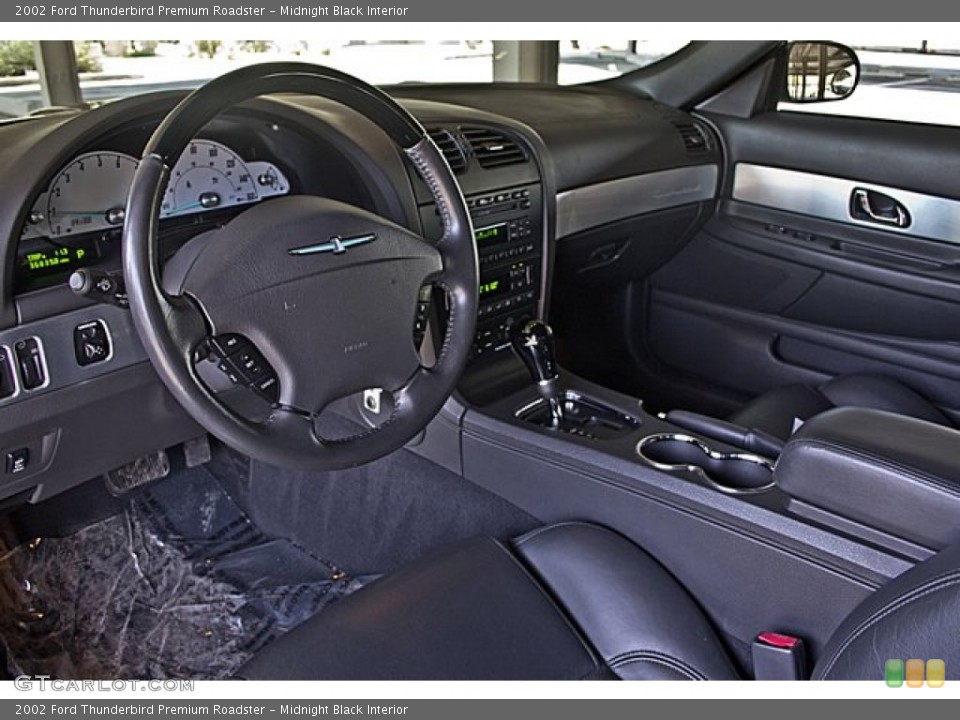 Midnight Black Interior Prime Interior for the 2002 Ford Thunderbird Premium Roadster #67162851