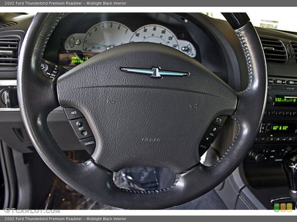 Midnight Black Interior Steering Wheel for the 2002 Ford Thunderbird Premium Roadster #67162858