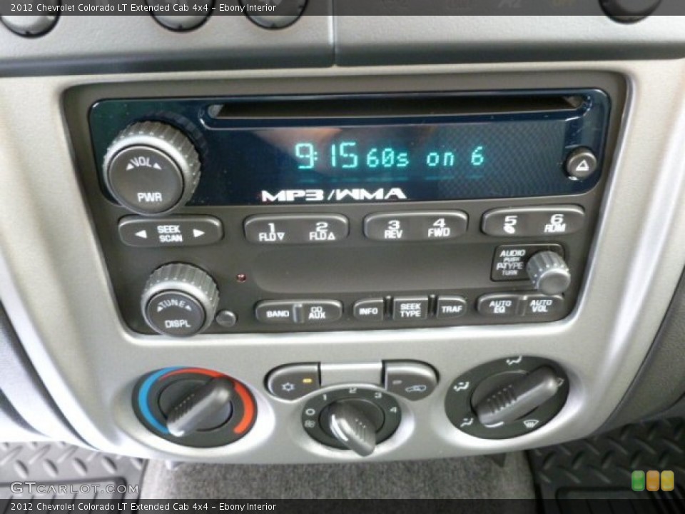 Ebony Interior Audio System for the 2012 Chevrolet Colorado LT Extended Cab 4x4 #67162892