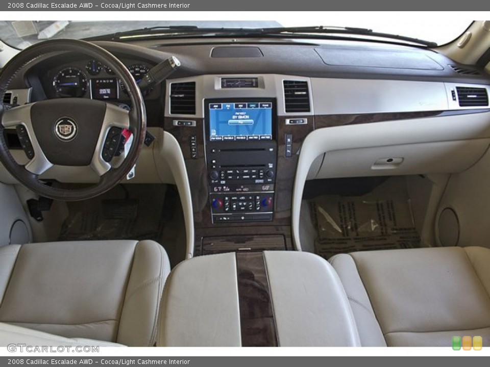 Cocoa/Light Cashmere Interior Dashboard for the 2008 Cadillac Escalade AWD #67163090