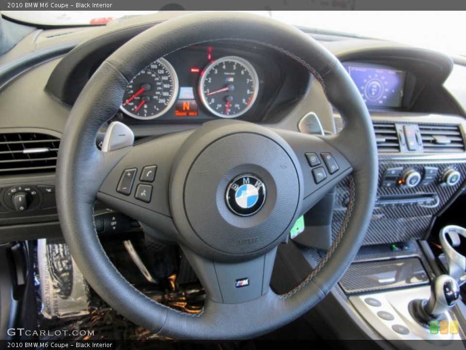 Black Interior Steering Wheel for the 2010 BMW M6 Coupe #67163228