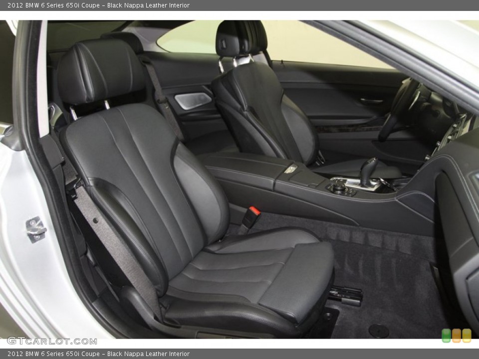 Black Nappa Leather Interior Photo for the 2012 BMW 6 Series 650i Coupe #67163672
