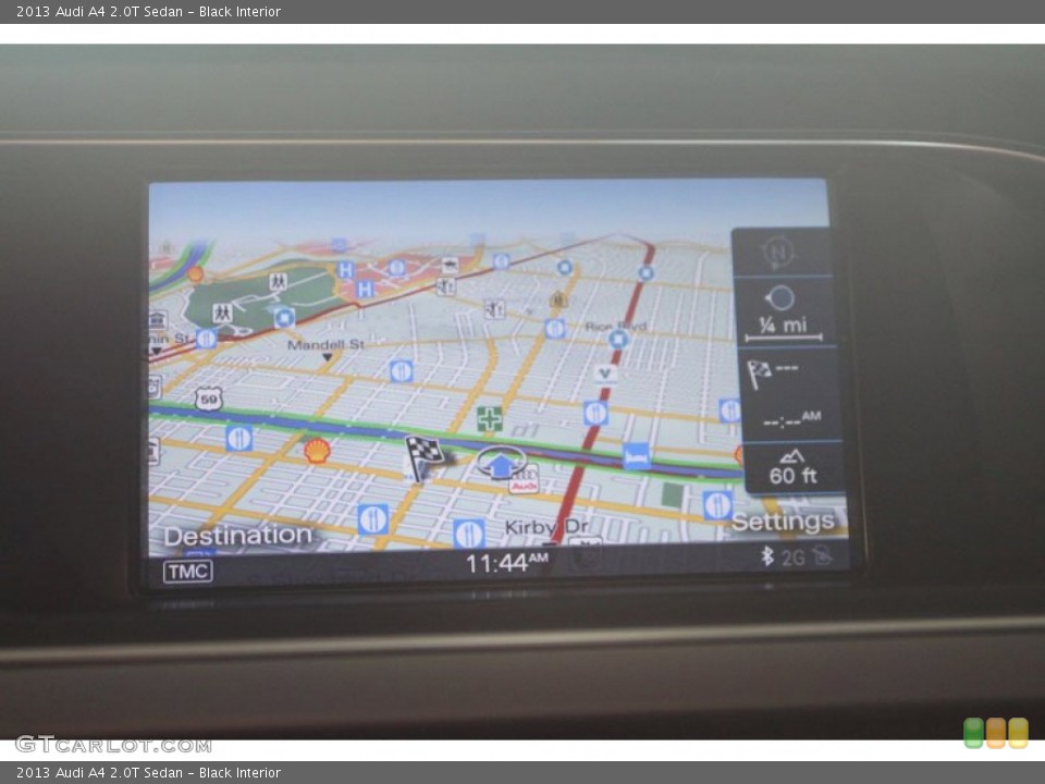 Black Interior Navigation for the 2013 Audi A4 2.0T Sedan #67166100