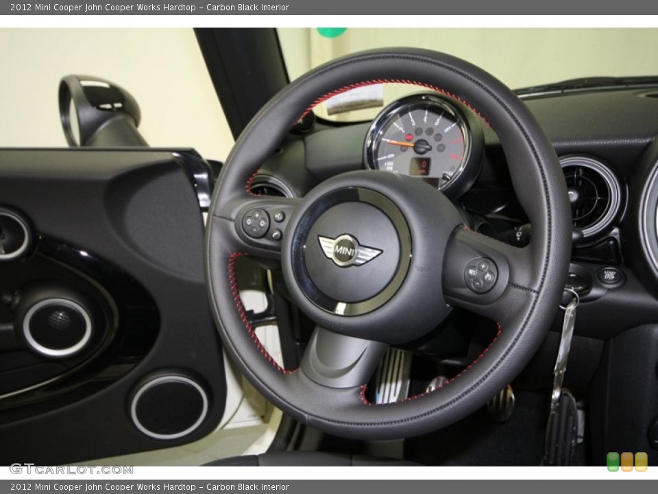 Carbon Black Interior Steering Wheel for the 2012 Mini Cooper John Cooper Works Hardtop #67167005