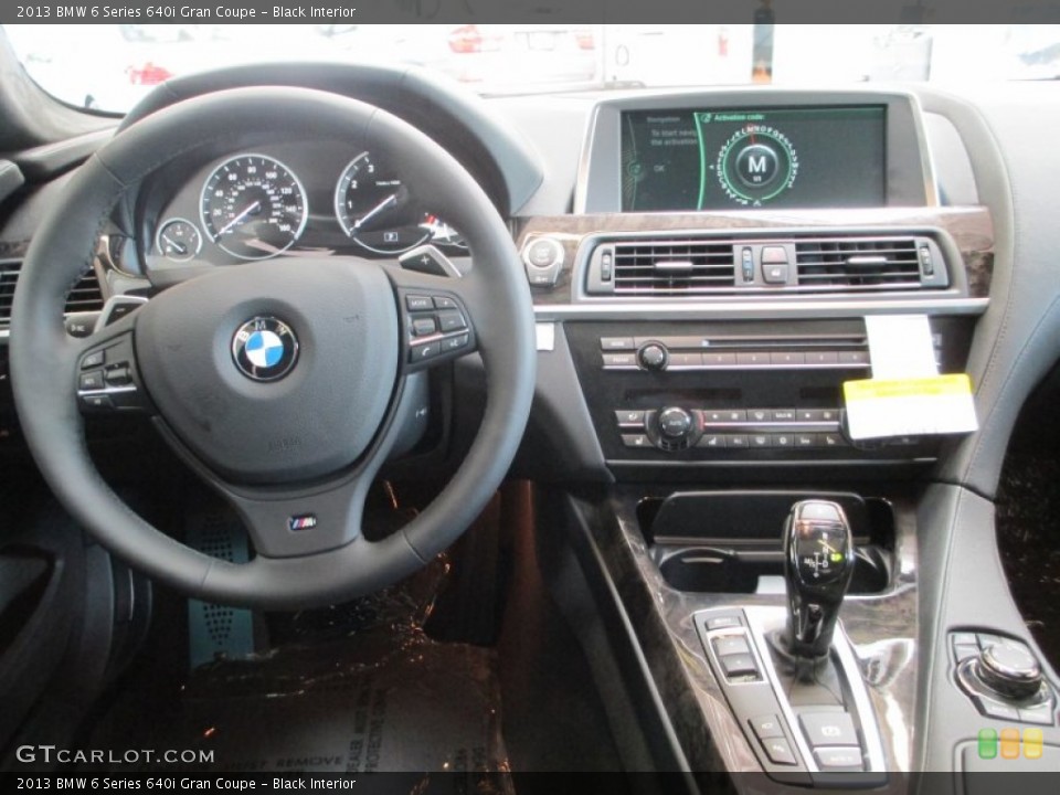 Black Interior Dashboard for the 2013 BMW 6 Series 640i Gran Coupe #67168490