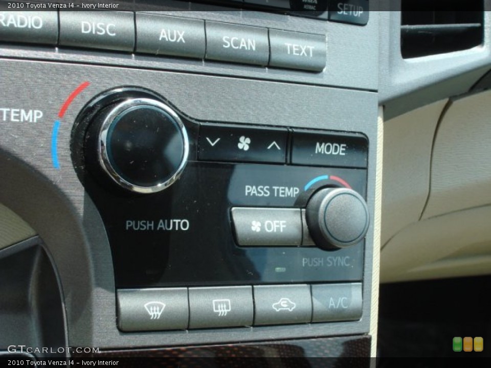 Ivory Interior Controls for the 2010 Toyota Venza I4 #67169591
