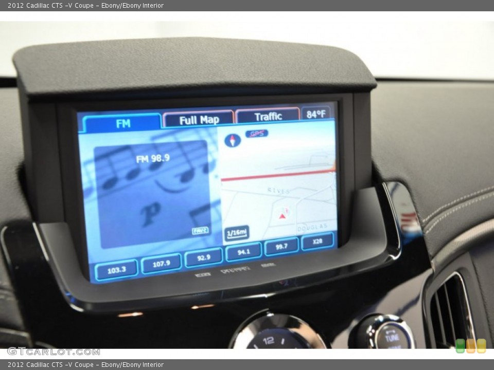 Ebony/Ebony Interior Navigation for the 2012 Cadillac CTS -V Coupe #67169733