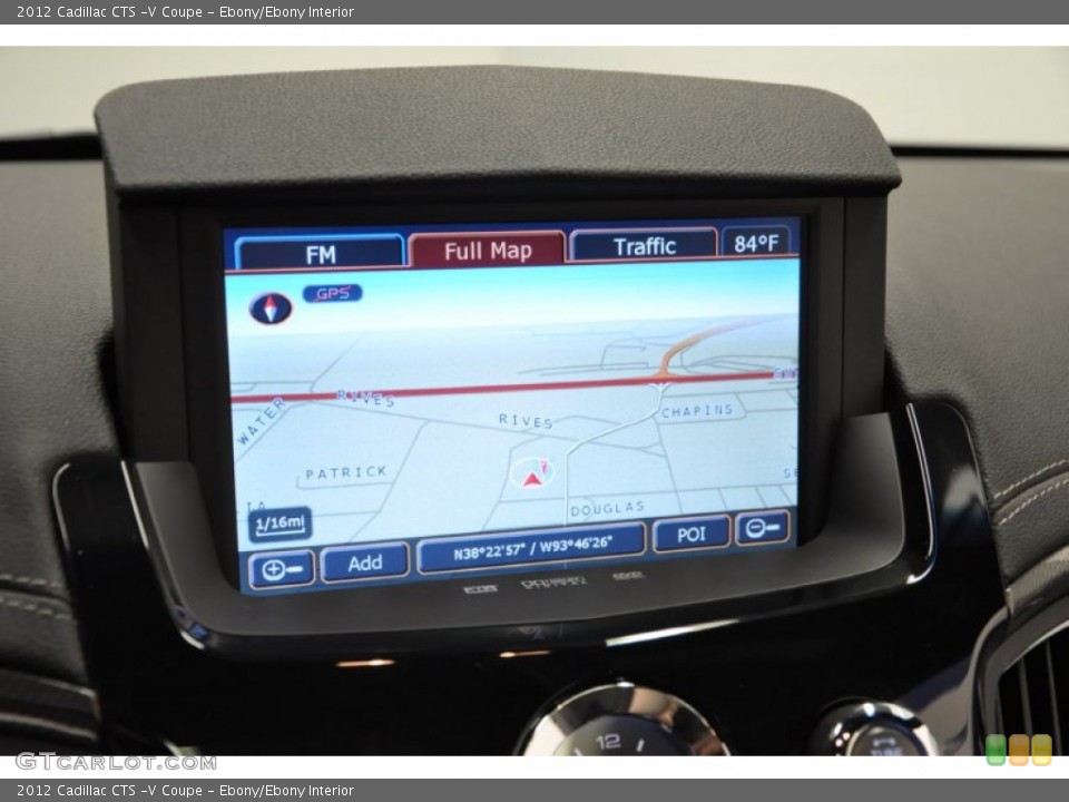 Ebony/Ebony Interior Navigation for the 2012 Cadillac CTS -V Coupe #67169744