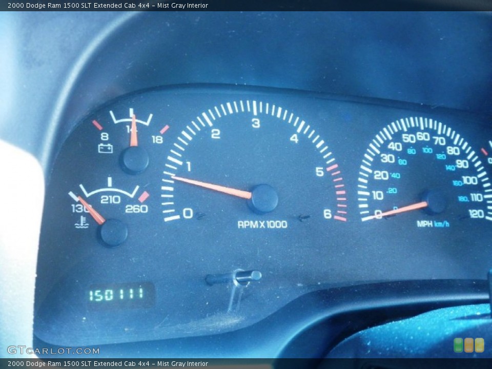Mist Gray Interior Gauges for the 2000 Dodge Ram 1500 SLT Extended Cab 4x4 #67172483